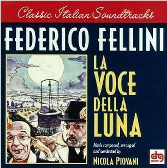 La locandina del film "La voce della luna" disegnata da Milo Manara