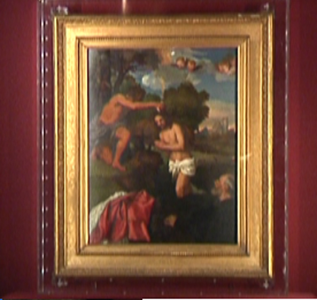 Il Battesimo di Cristo di Tiziano dialoga con i capolavori del Duomo di Siena
