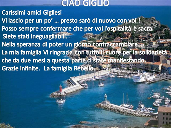 Naufragio Concordia, il fratello dello steward indiano disperso  lascia l’isola e saluta i gigliesi. «Siete stati ineguagliabili»