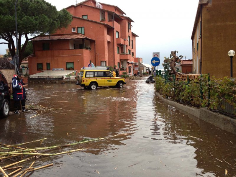 Maltempo si abbatte sull’isola del Giglio
