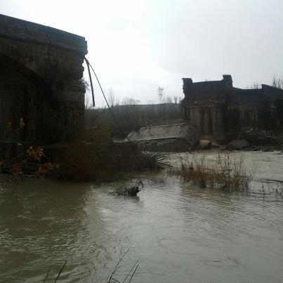 Maltempo, frana ponte sull’Orcia tra Pienza e Gallina