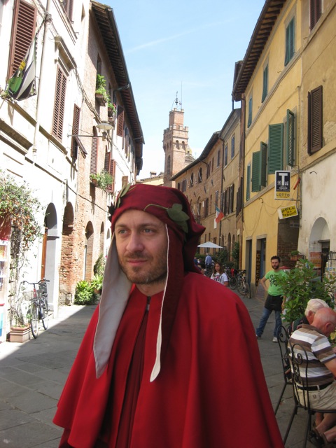 Buonconvento set a cielo aperto per un documentario su Dante e Arrigo VII