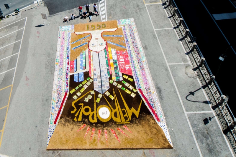 Montepulciano “ricicla” la crisi, l’Infiorata del Corpus Domini è fatta con gli scarti