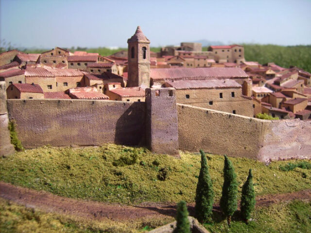 Il plastico che riproduce il Castello del 1799