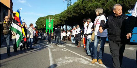 Una catena umana per salvare la Lucchini di Piombino