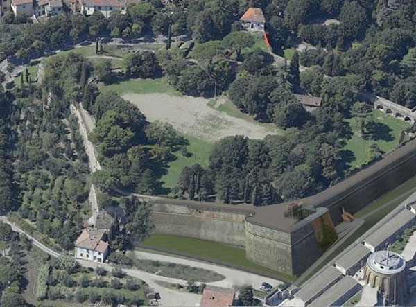 Lavori di risistemazione nella Fortezza di Arezzo, spunta una domus romana