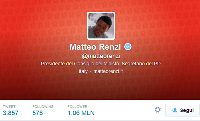 #matteorisponde trasloca da Firenze a Roma, Renzi torna a cinguettare