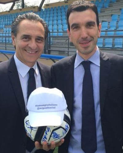 Il 4 giugno parte la campagna #iomangioitaliano con il ct Prandelli e la nazionale di calcio