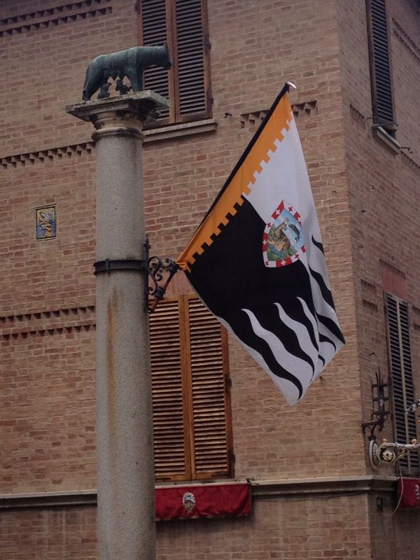 Palio di Siena, cambio di monta nella Lupa. Siri al posto di Minisini