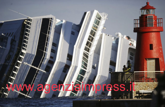 Tredici gennaio, l’Isola del Giglio ricorda le 32 vittime del naufragio della Costa Concordia