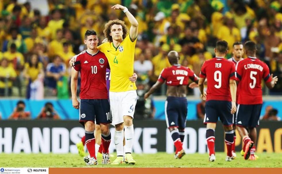 Brasile-Colombia, epilogo da Campioni. David Luiz fa brillare la stella James