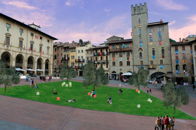 “Piazza Grande sotto le stelle”, ad Arezzo un giardino di delizie nel cuore della città
