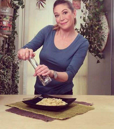 Pappa al pomodoro per lo show cooking di Tessa Gelisio sul Treno Verde