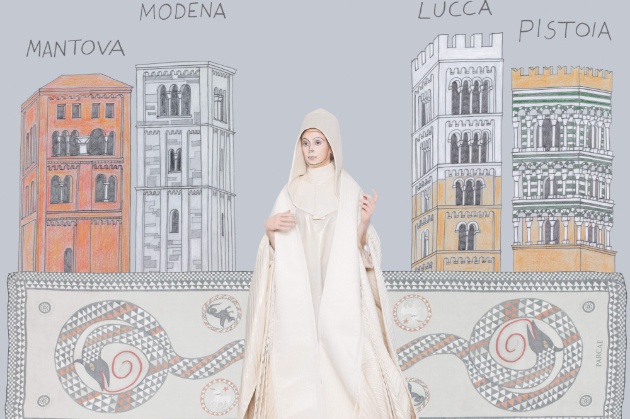Foulard ispirati a Matilde di Canossa, l’idea nasce in Toscana