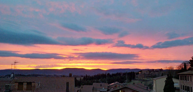 Rosso di sera….