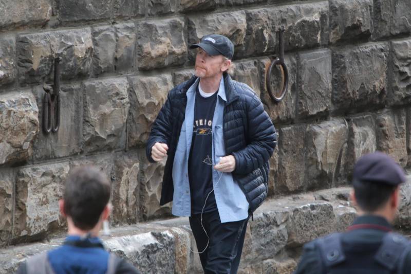 Ciak a Firenze. L’Inferno a Palazzo Vecchio, Ron Howard: «Un privilegio girare qui»