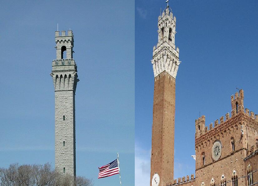 Usa Siena. Negli States la copia della Torre del Mangia ricorda l’arrivo dei padri pellegrini