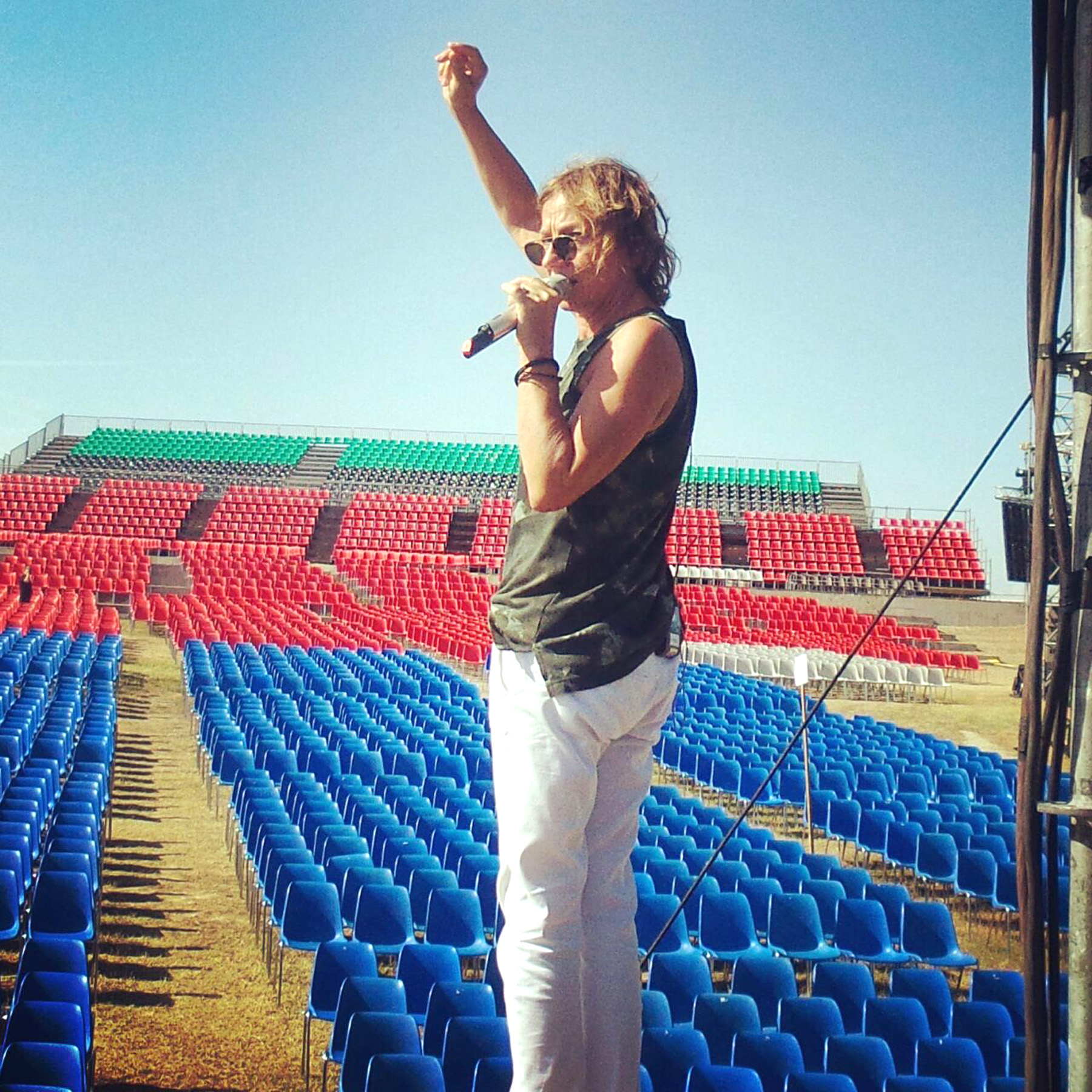 Gianna nazionale. Le prove al Silenzio con Bocelli e 40 gradi