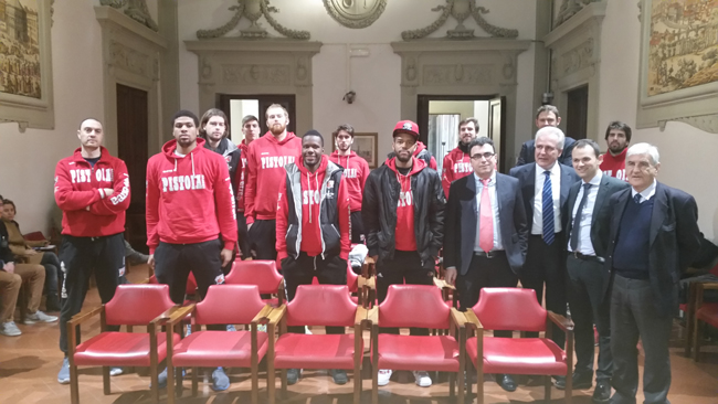 Meriti sportivi. Dal parquet al Consiglio, Pistoia Basket ricevuta a Palazzo Panciatichi