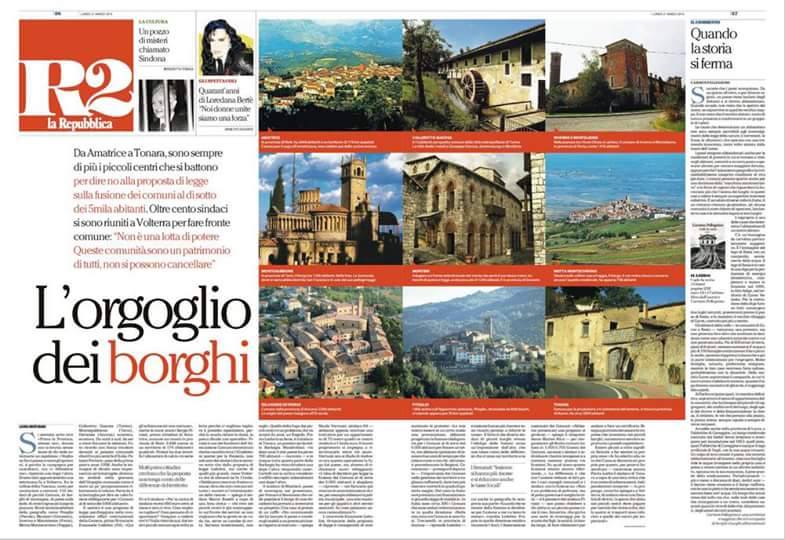 Ribalta nazionale. L’orgoglio dei Comuni sbarca su La Repubblica e Il Fatto Quotidiano