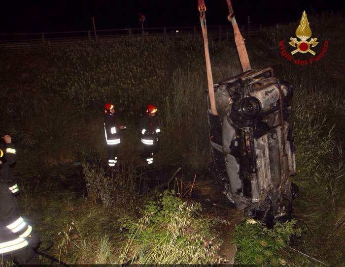 Misterioso incidente. Finisce in un fosso con l’auto e sparisce, si presenta da solo dai Carabinieri dopo ore