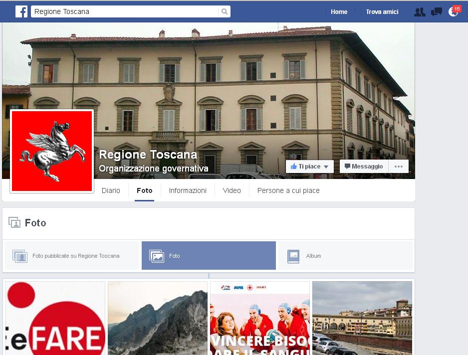 Social restyling. Rinnovati contenuti per la pagina Fb della Regione Toscana