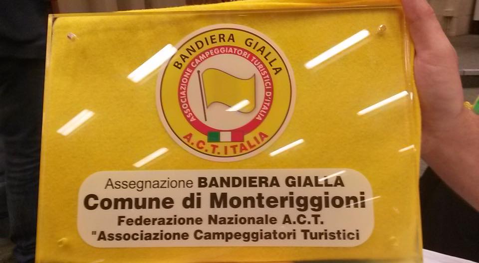 All’area camper di Monteriggioni il premio “Bandiera gialla”