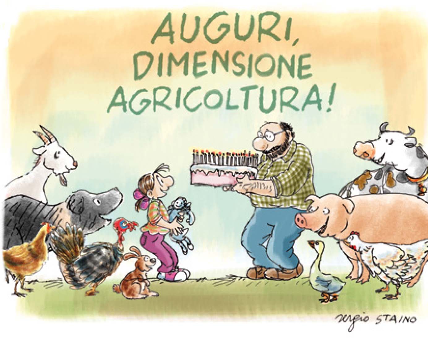 Buon compleanno Dimensione Agricoltura. 25 anni di informazione in agricoltura e la satira con Sergio Staino
