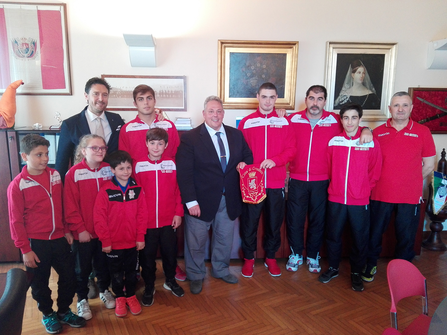 Judo in Municipio. I giovani atleti ricevuto dal sindaco di Grosseto