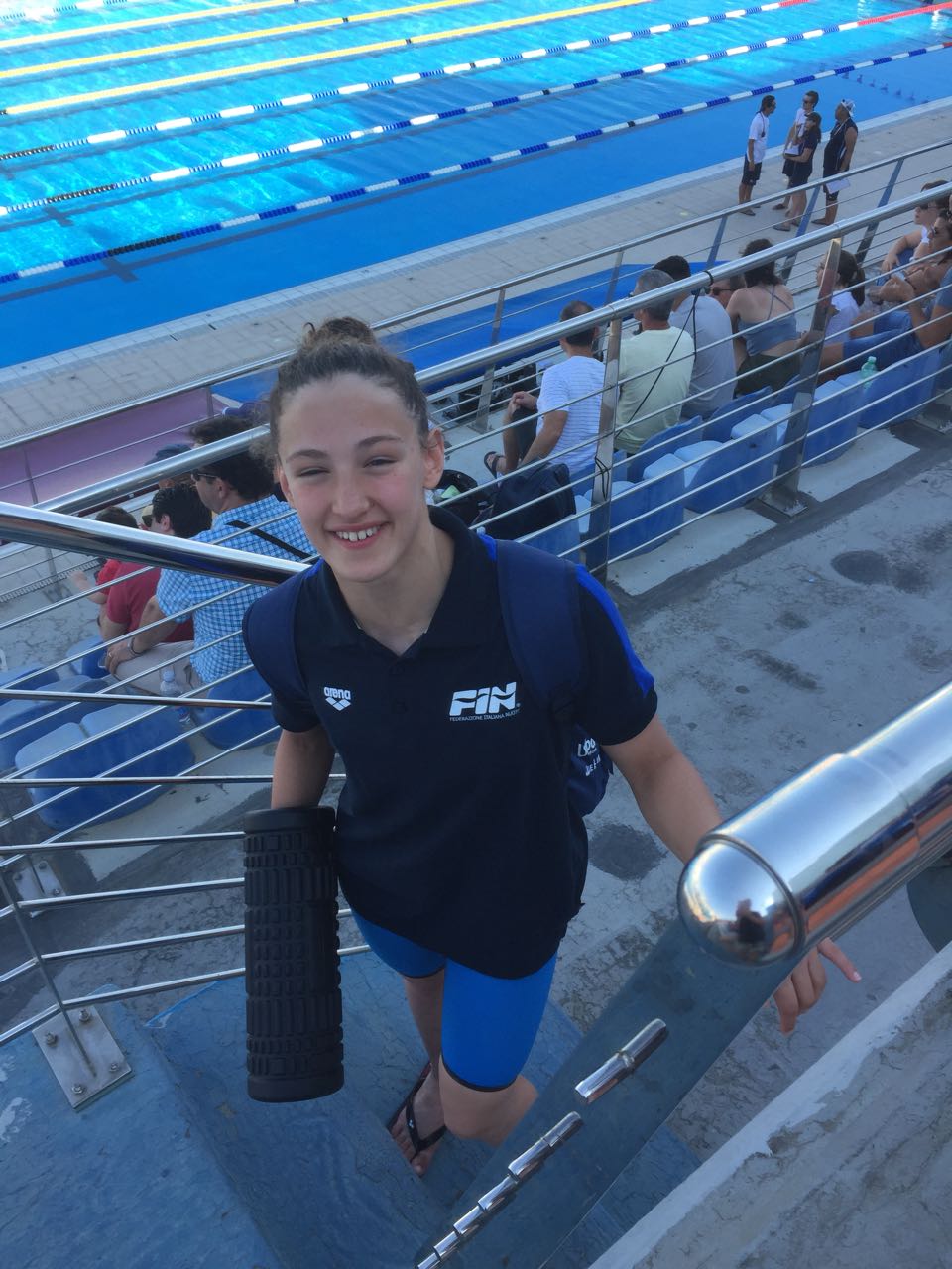 La giovane nuotatrice Emma Gavagni dalla piscina di Rapolano Terme al podio della Coppa Comen a Malta