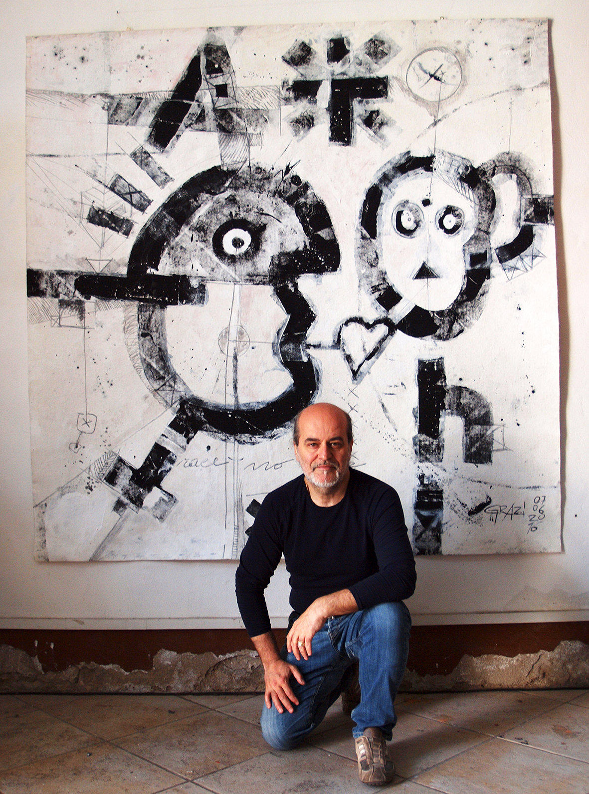 La mostra. La “Delizia istintiva” di Alessandro Grazi, temi sociali e di attualità su tela