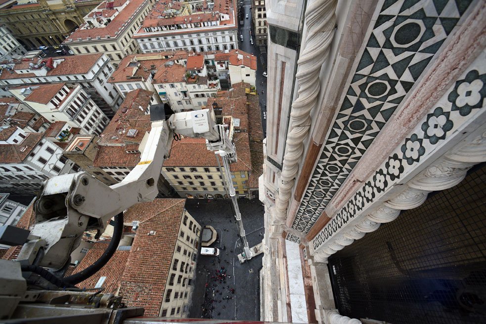 Il restyling. Firenze, al via il monitoraggio delle facciate del Duomo, al setaccio 40 mila metri quadrati di superfici