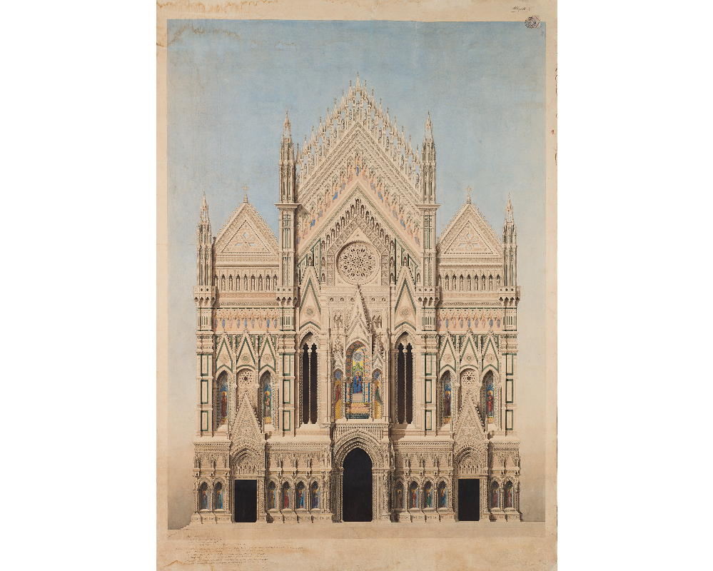 L’inedito. Proposta di facciata risalente all’Ottocento, l’Opera del Duomo acquista bozzetto all’asta