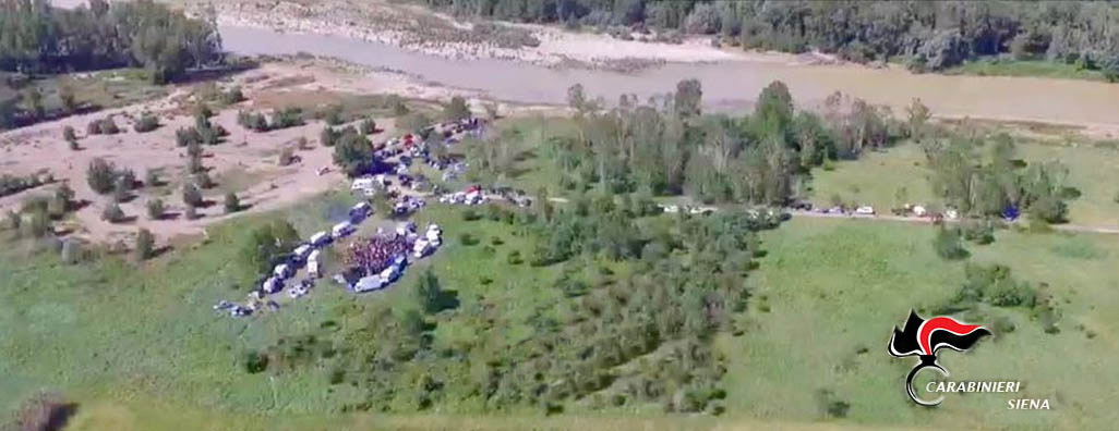 Rave party a Montalcino. Denunciati i 3 promotori, identificati oltre 500 giovani