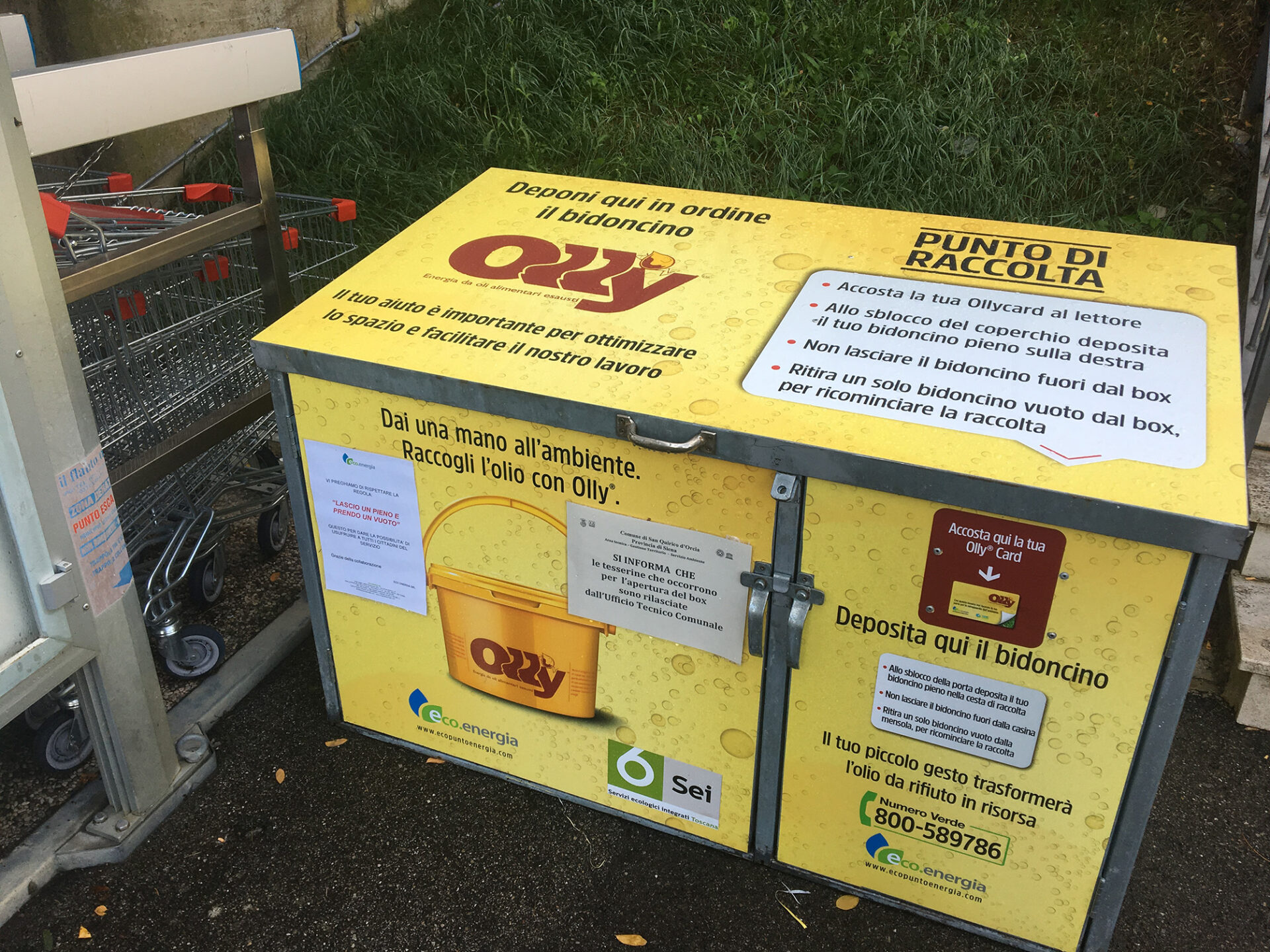 Giovedì 14 novembre a San Gimignano al via la campagna di sensibilizzazione sul recupero dell’olio alimentare