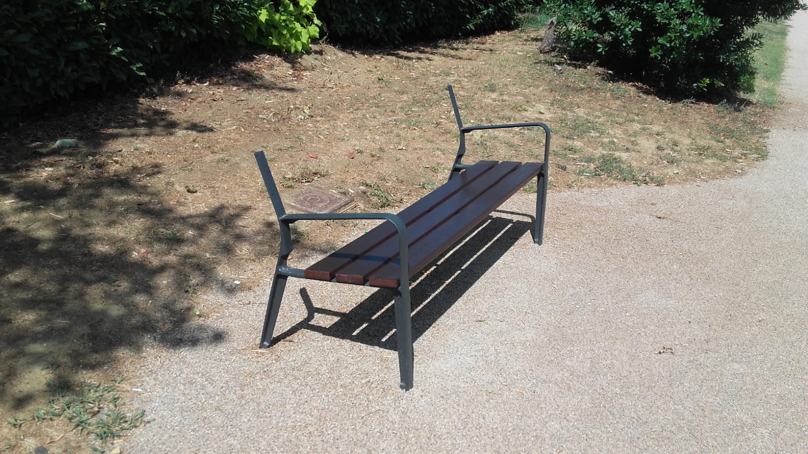 Vandali in azione. Danneggiate le nuove panchine ai giardini di lungarno Moro