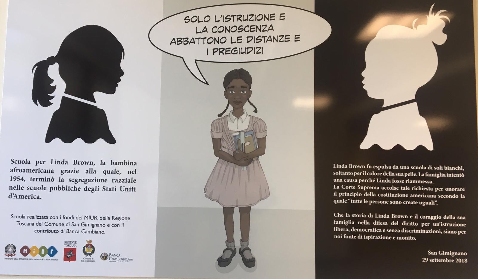 San Gimignano, una scuola nel nome di Linda Brown per abbattere i pregiudizi
