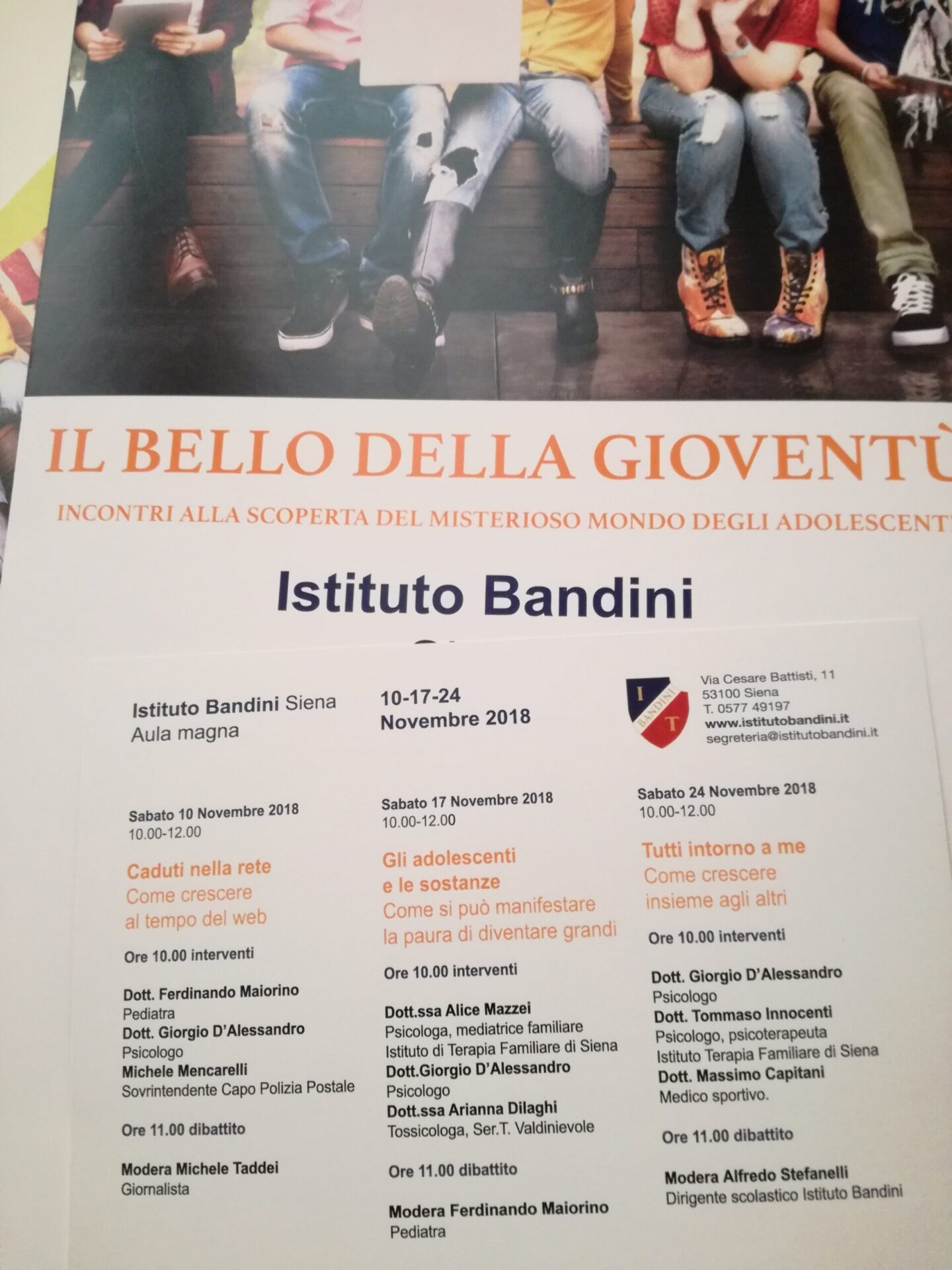 Il bello della gioventù. Stefanelli (Bandini): «Tre incontri per capire i ragazzi nel nostro tempo»