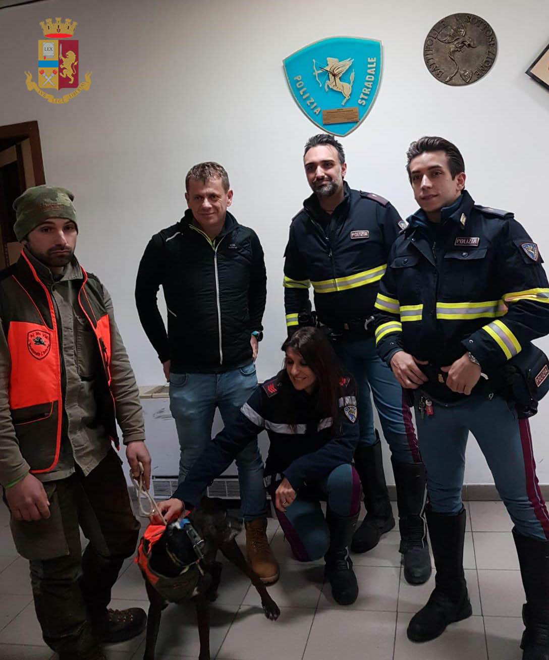 Pericolo scampato. Cane vaga in A1, salvato dalla Polstrada e restituito al padrone