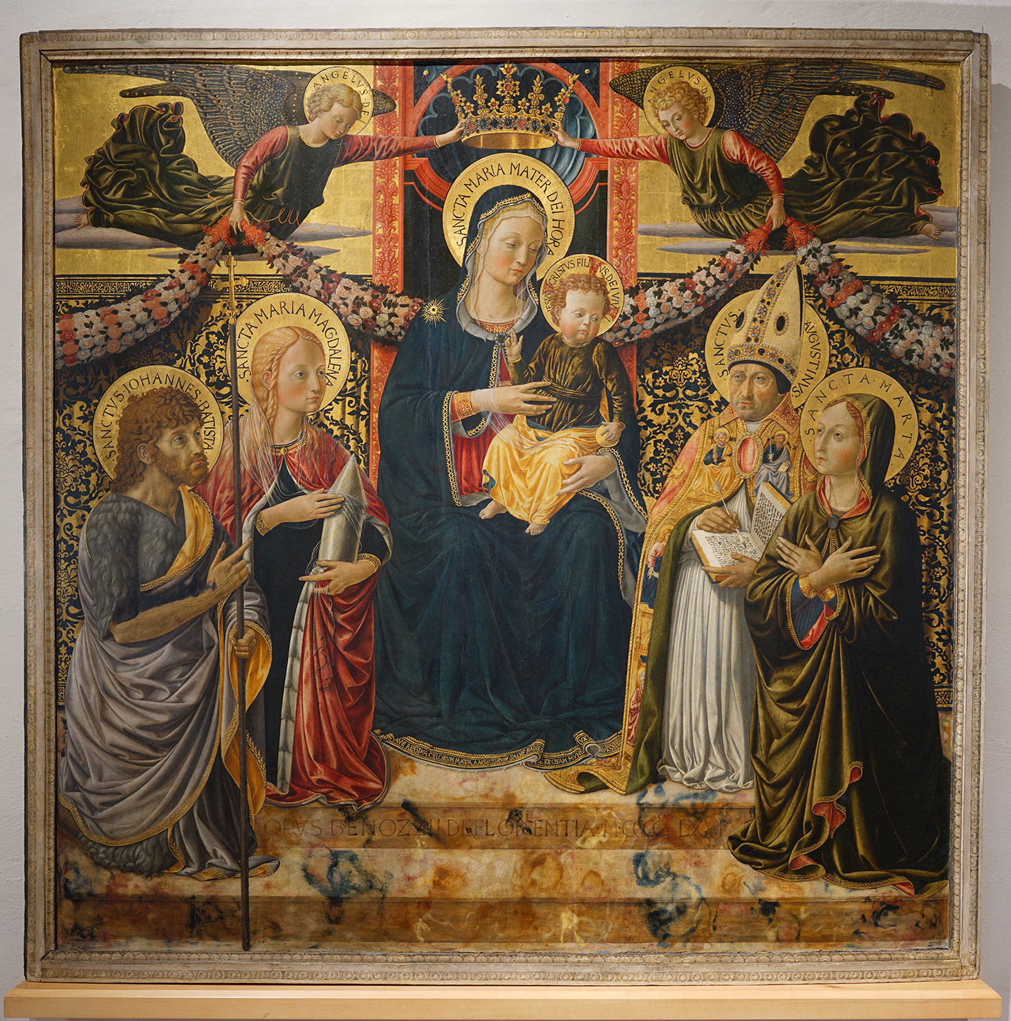 Nuovo splendore per la “Madonna col bambino e Santi” di Benozzo Gozzoli, presentazione del restauro
