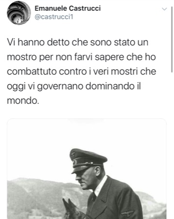 Professore dell’Università di Siena twetta pro Hitler. E’ bufera. Rettore prima minimizza poi ‘presto provvedimenti’