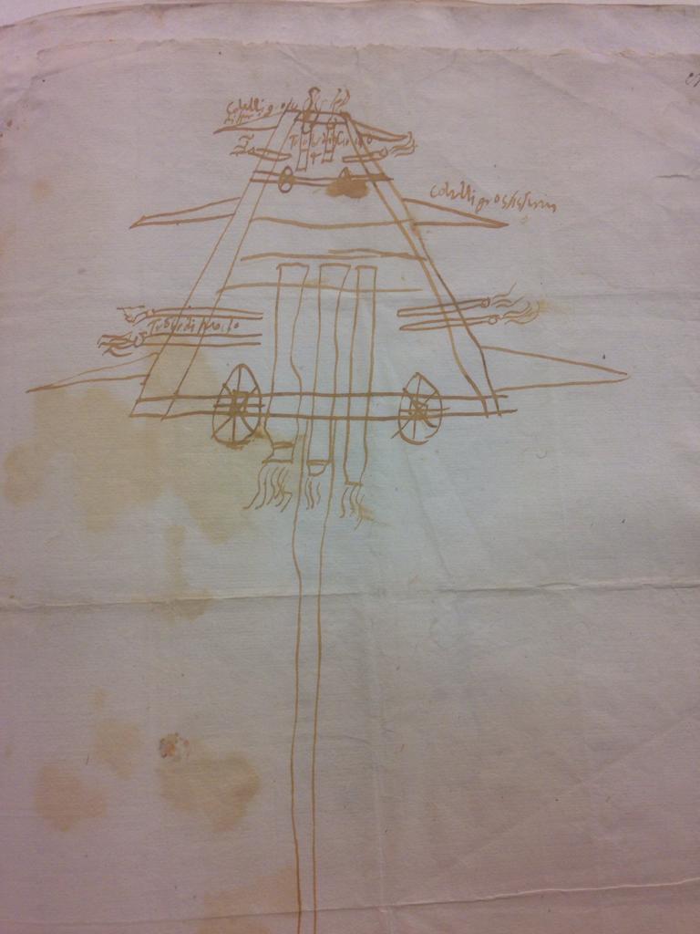 La scoperta. Disegno inedito di Guicciardini in Biblioteca Nazionale, è il prototipo di un carro armato