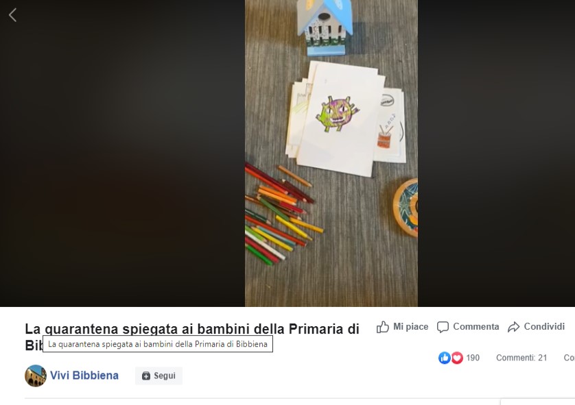 Coronavirus. 231 bimbi isolati a Bibbiena, un videocartone spiega la quarantena