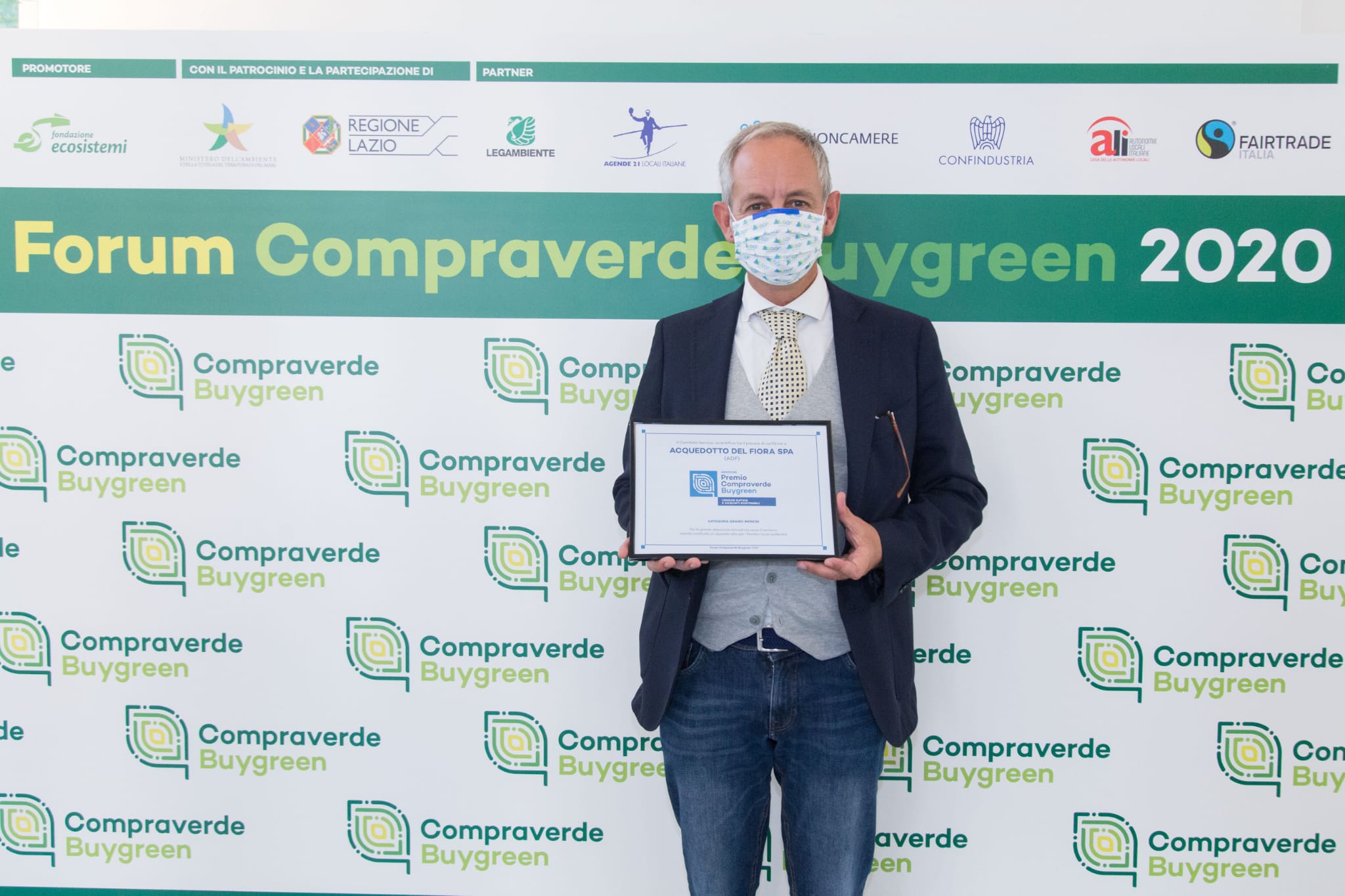 Protocollo Economia Circolare. AdF premiata al Forum Compraverde 2020, Renai: «Verso green new deal post Covid»