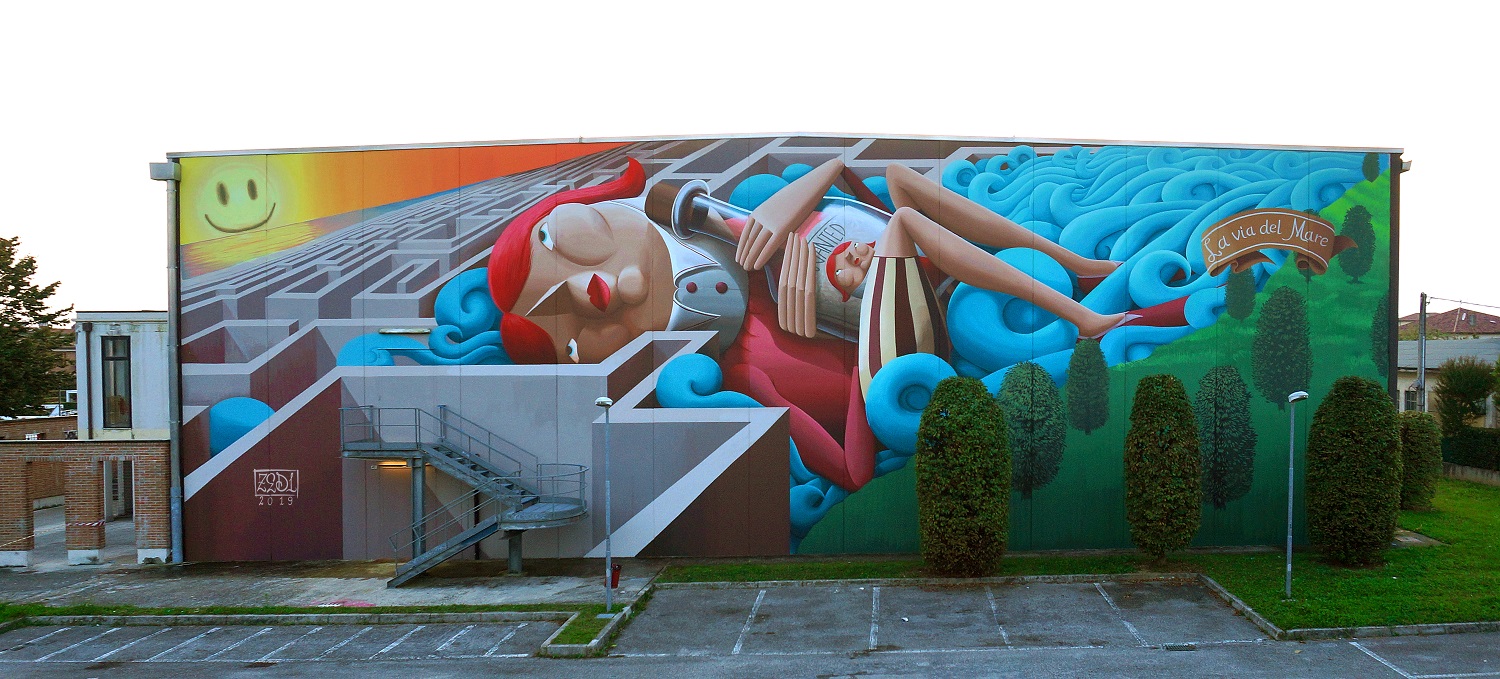 Arte urbana. Pisa capitale della street art con i live painting di Zed1 e giovani writer all’Internet festival