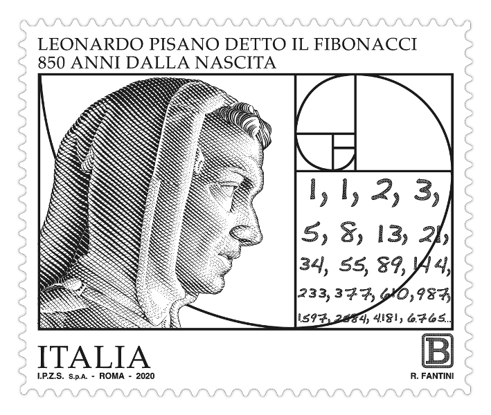 L’omaggio. Poste Italiane celebra Fibonacci con un francobollo nell’850esimo anniversario della nascita