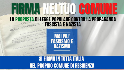 Proposta di Legge popolare contro la propaganda fascista e nazista, ad Asciano attivata la raccolta firme