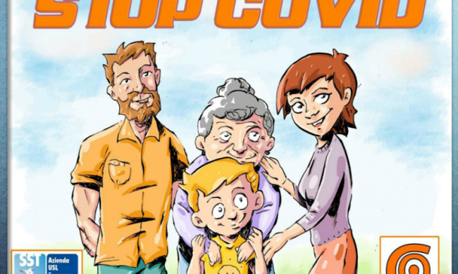 Coronavirus. Dalla Asl Toscana Centro un fumetto che parla di epidemia e spiega cosa fare se si è positivi