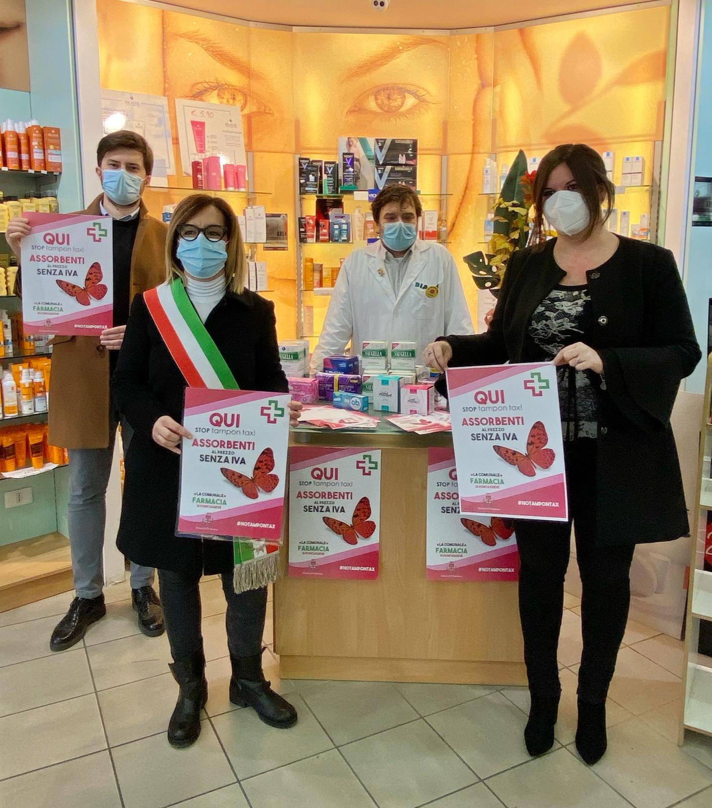 Tampon Tax Free. Pontassieve sconta Iva sui prodotti igienici femminili