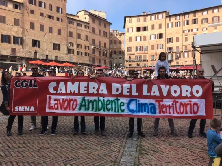 Sciopero per il clima, Cgil Siena aderisce: « Progettare la transizione verde anche nel nostro territorio»